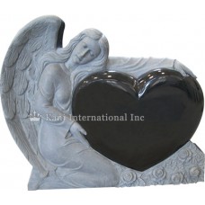 Angel holding a Bubble Front Single Heart 